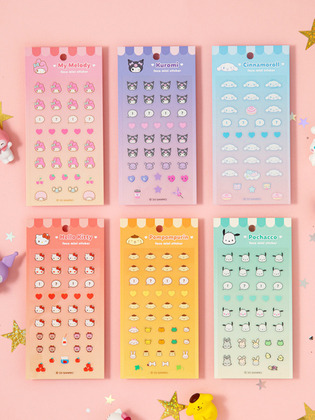 【限時優惠】Sanrio - Face Mini Stickers 面部迷你貼紙