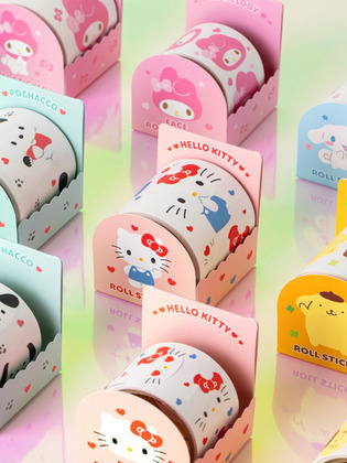【限時優惠】Sanrio - Cutie Face Roll Sticker 可愛臉卷貼紙