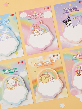 【限時優惠】Sanrio -  Rainbow Sticky Memo 彩虹便利貼