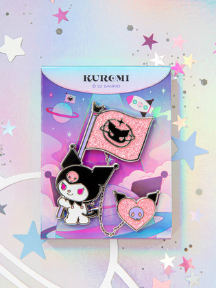【限時優惠】Sanrio - Kuromi Project Chain Badge 項目鏈徽章