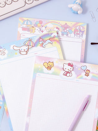 【限時優惠】Sanrio - Rainbow B5 Grid Pad 彩虹B5網格墊