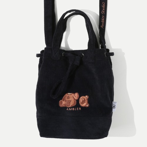 韓國Ambler - Corduroy Bokjori Cross Bag AC303 (Navy)