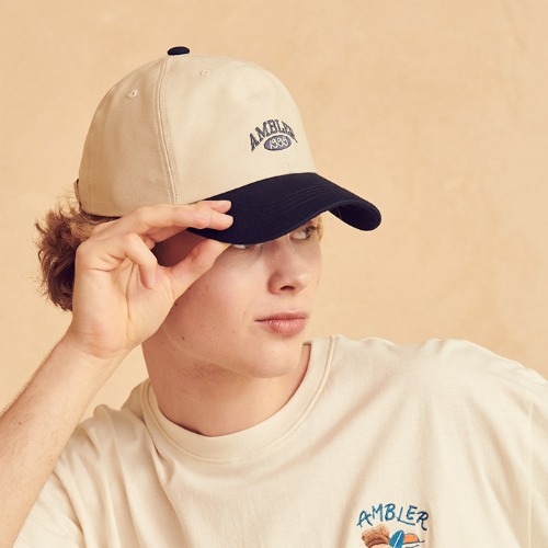 韓國Ambler - Unisex 1999 Ball Cap Baseball Cap AH402 (Beige)