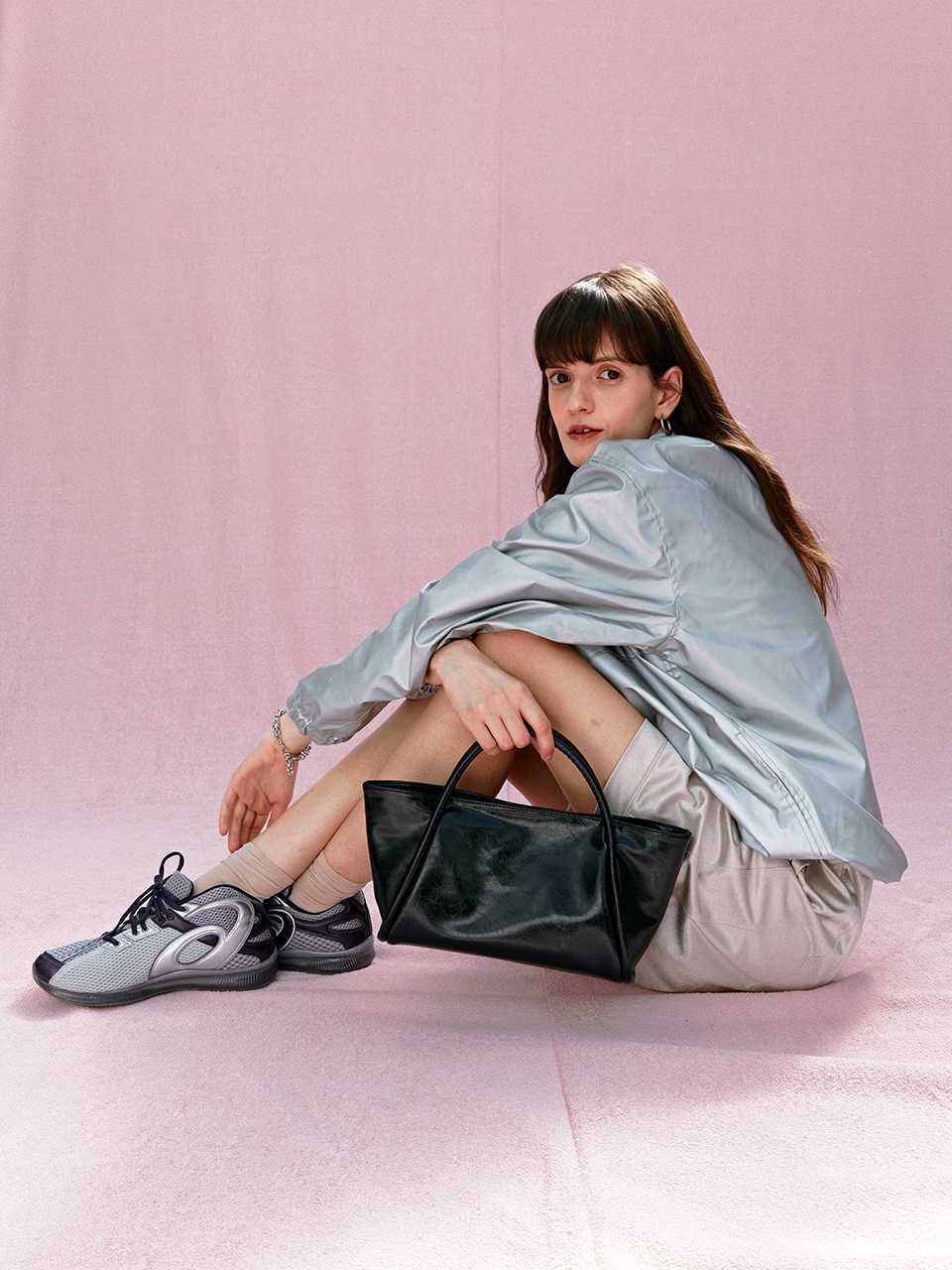 韓國YEOMIM - Mini Dapper Bag (Crinkle Black)