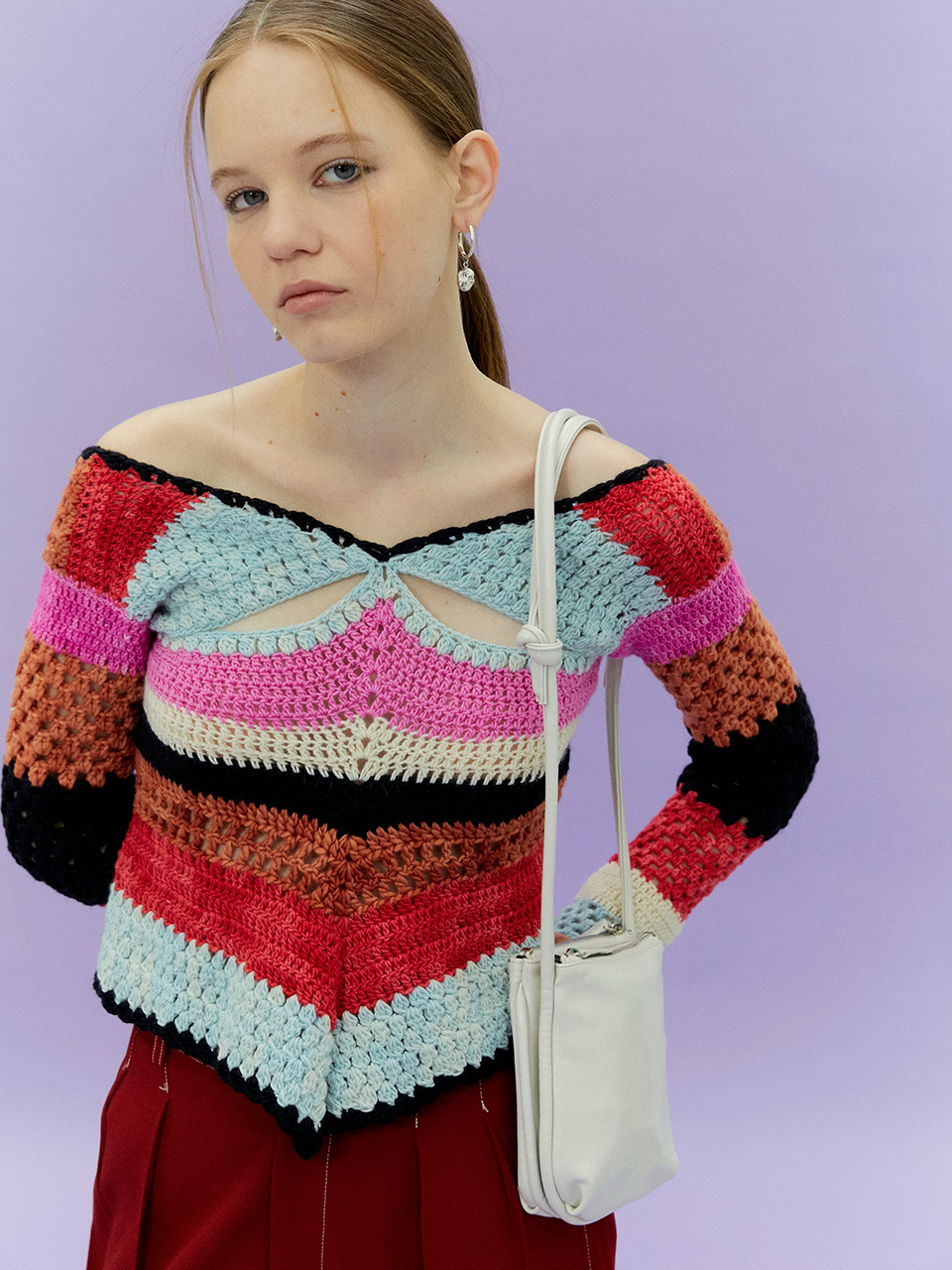 韓國YEOMIM - Mini Layered Bag (Pearl)