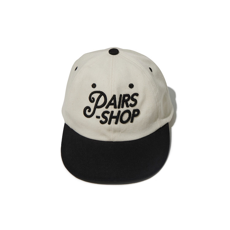 韓國PAIRS - PAIRS STAMP LOGO CAP WHITE BLACK