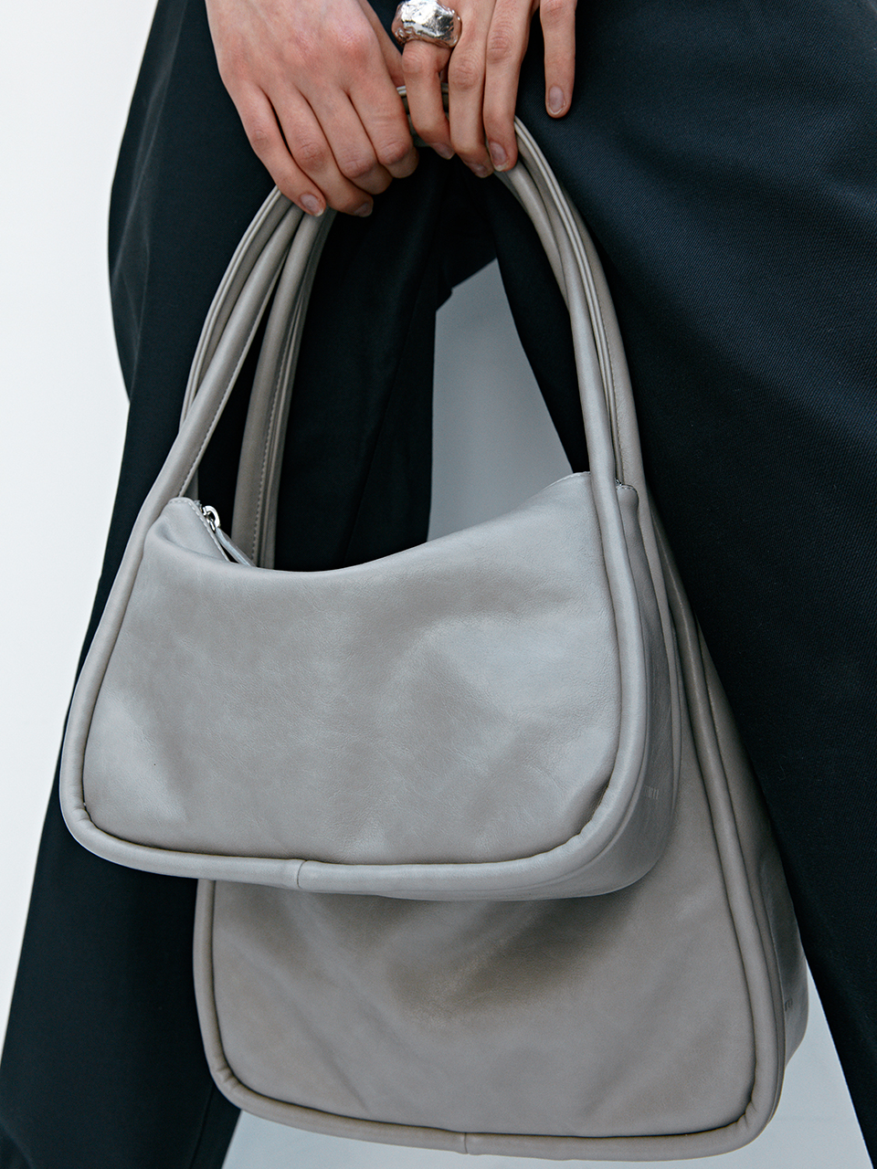 韓國YEOMIM - Mini Ridge Bag (Taupe)