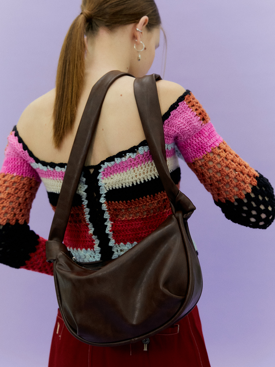 韓國YEOMIM - Mini Cradle Bag (Choco Brown)