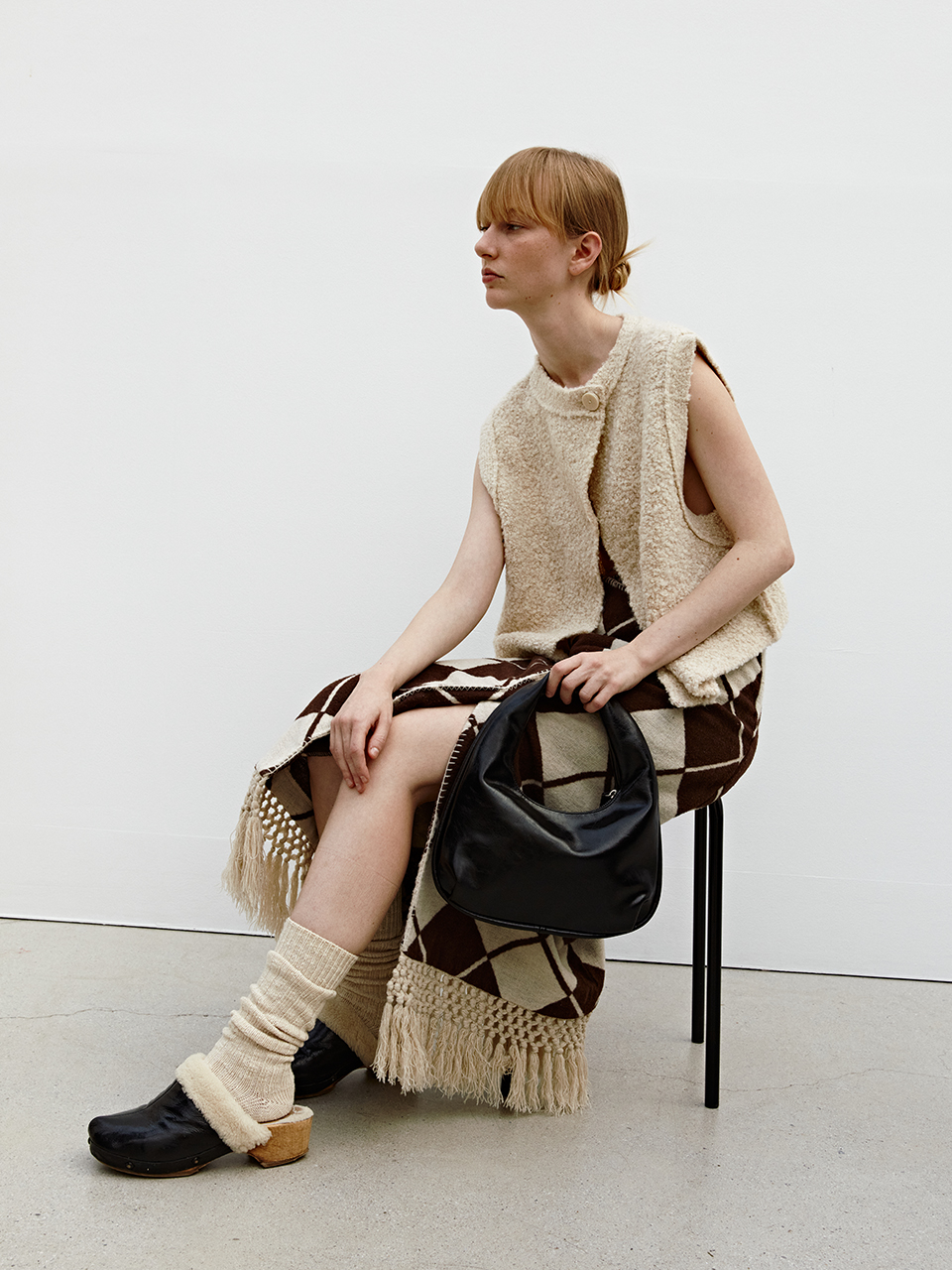 韓國YEOMIM - Mini Plump Bag (Crinkle Black)