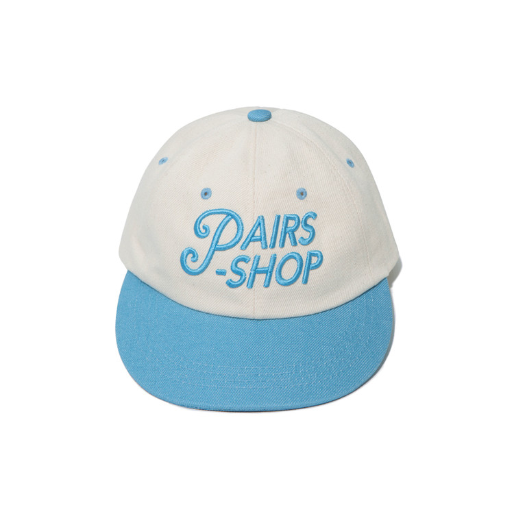韓國PAIRS - PAIRS STAMP LOGO CAP WHITE BLUE