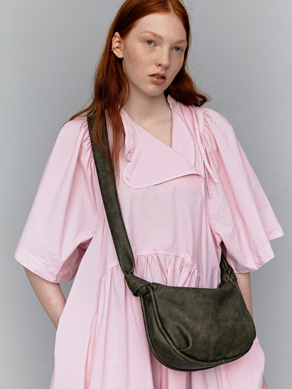 韓國YEOMIM -  Mini Cradle Bag (Moss Khaki)