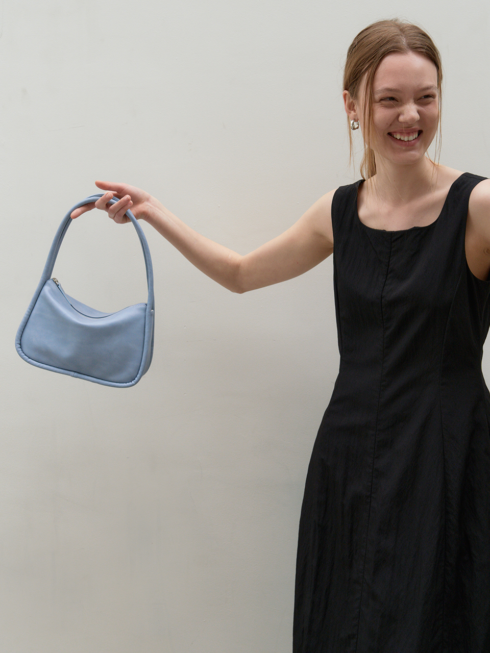 韓國YEOMIM - Mini Ridge Bag (Baby Blue)