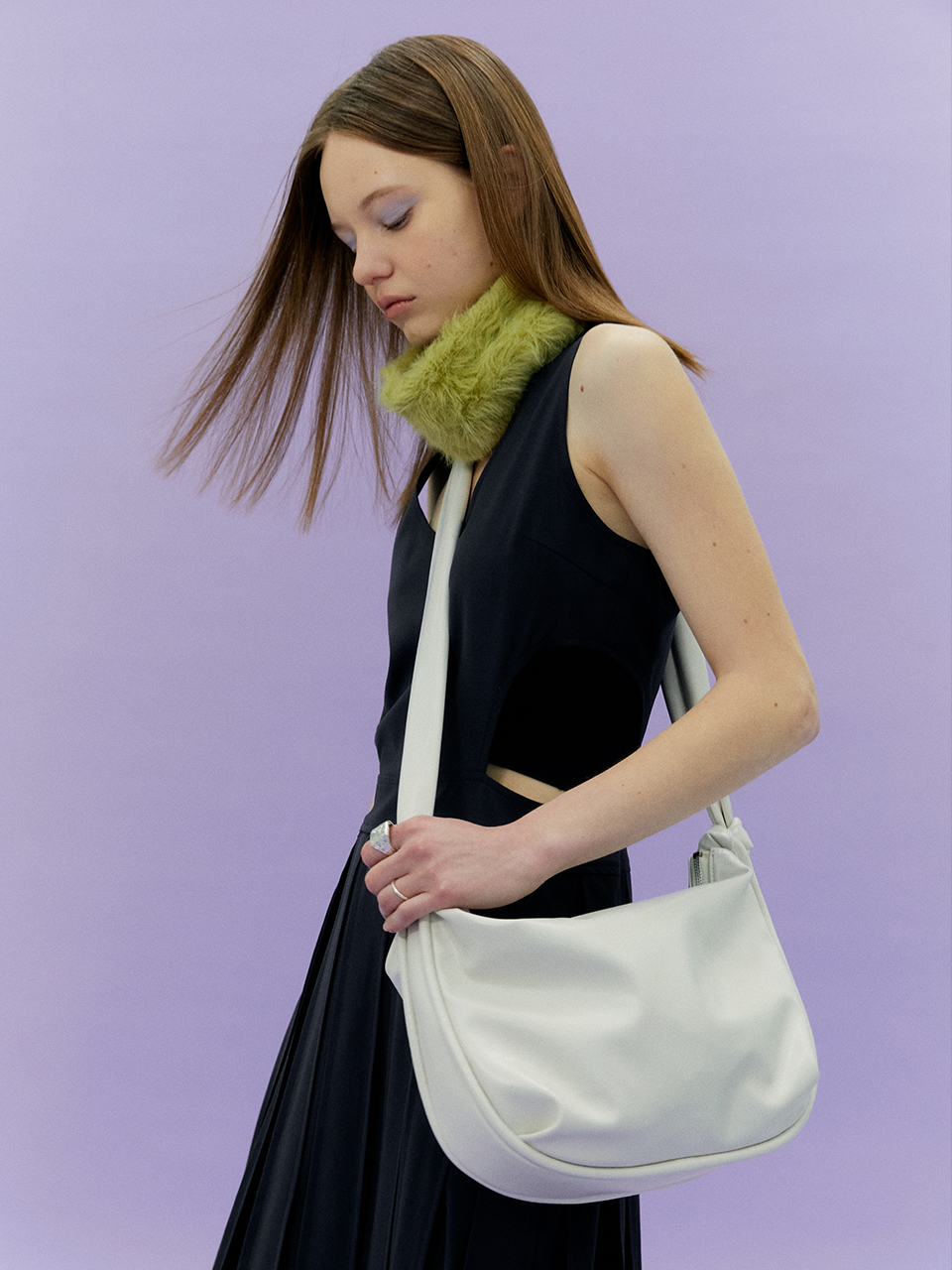 韓國YEOMIM - Cradle Bag (Pearl)