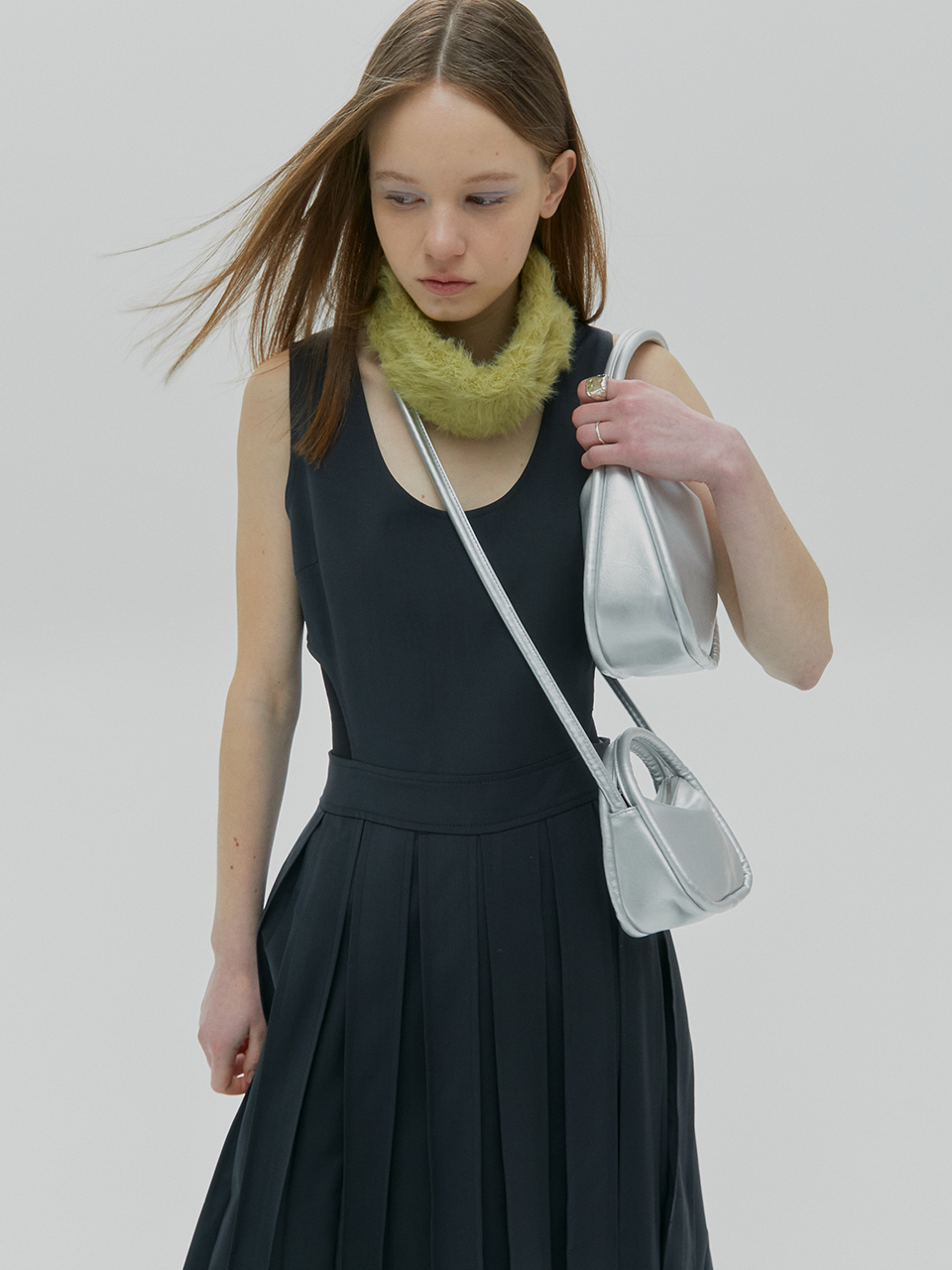 韓國YEOMIM - Micro Oval Bag (Silver)