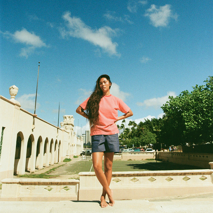 韓國PAIRS - DENIM SHORTS BLUE