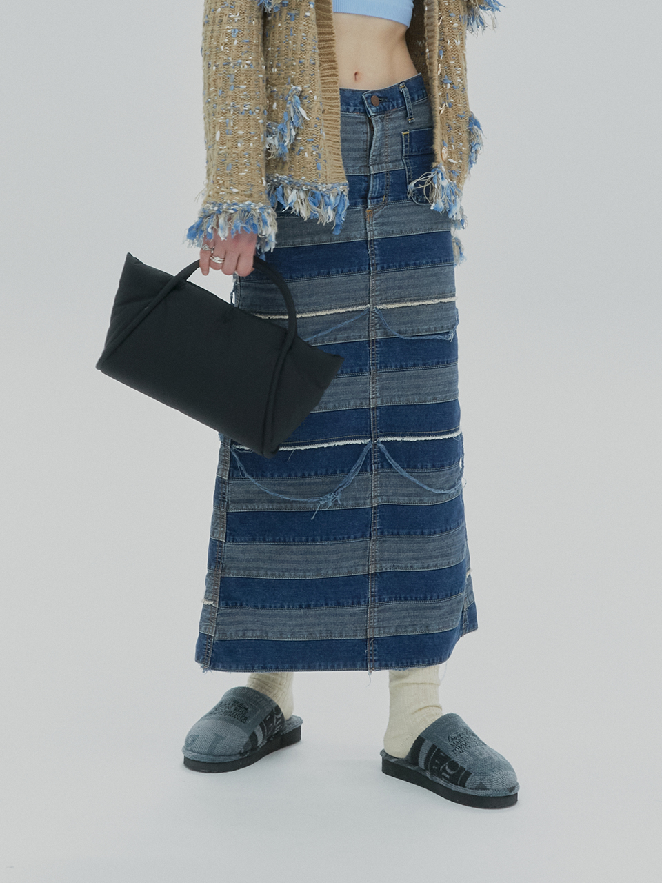 韓國YEOMIM - Mini Padded Dapper Bag (Black)