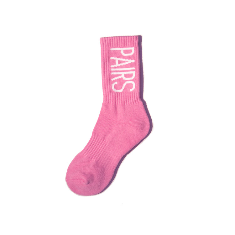 韓國PAIRS - PAIRS CREW SOCKS PINK