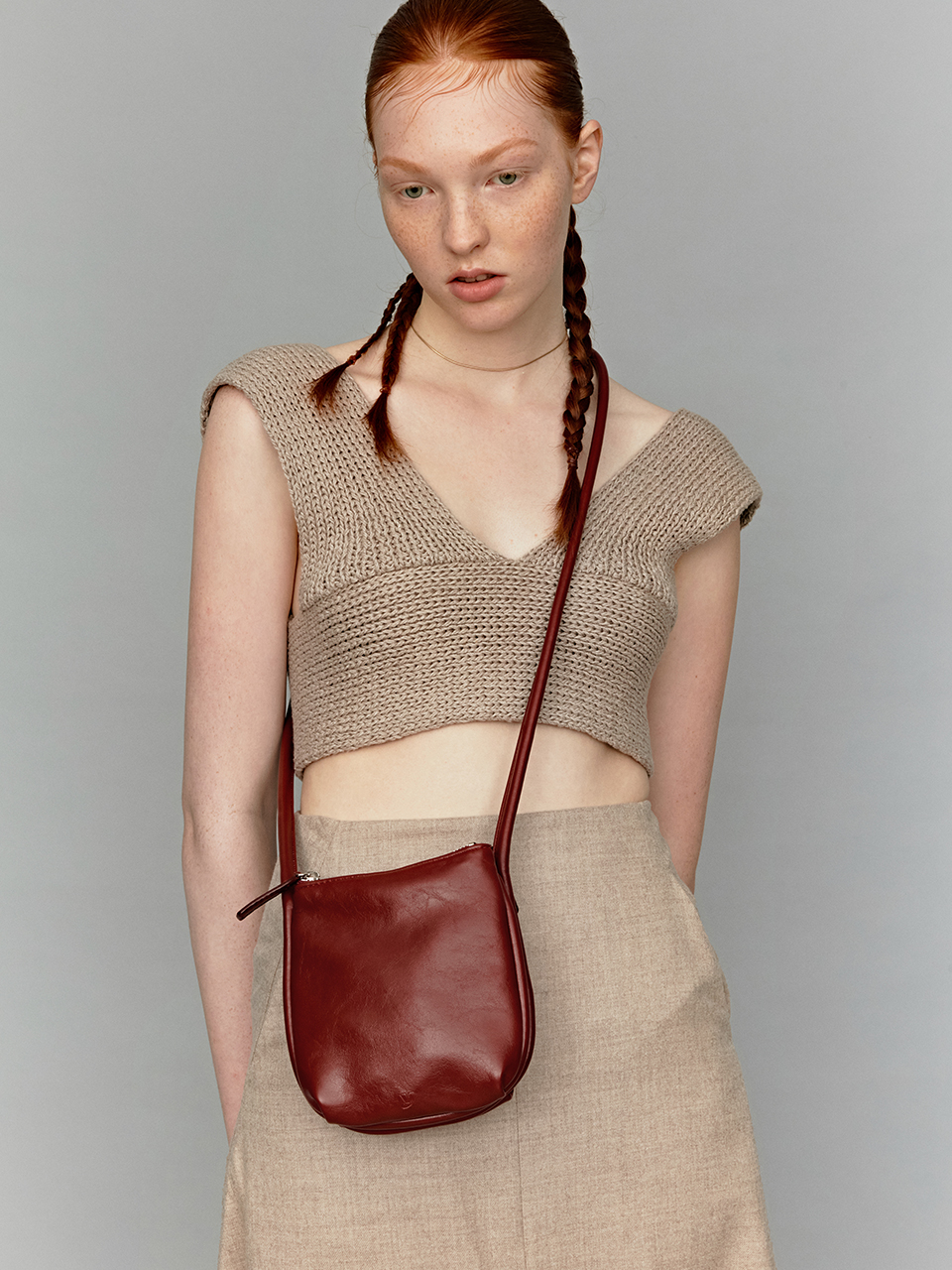 韓國YEOMIM - Mini Layered Bag (Rouge)