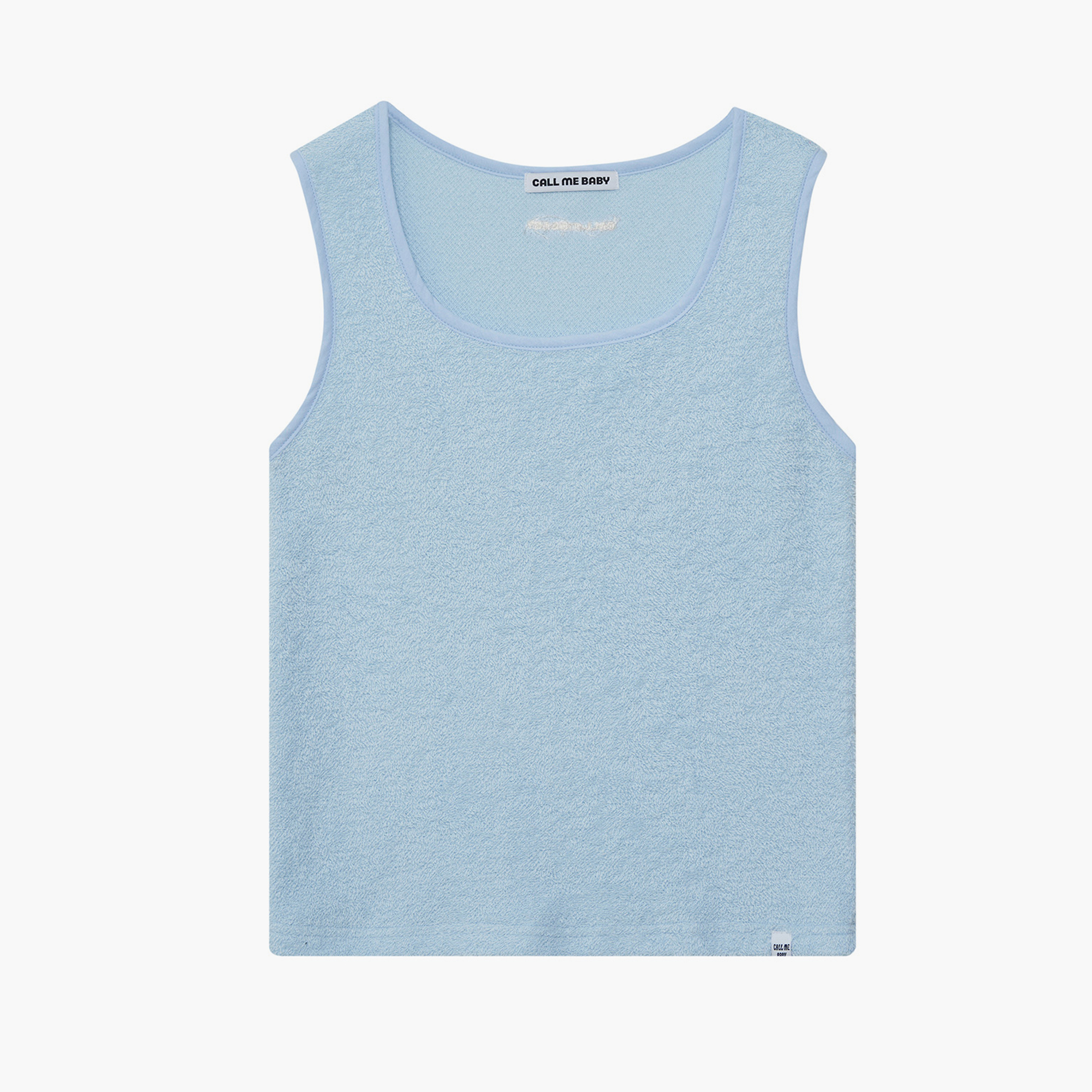 韓國Call Me Baby - Baby Embroidery Logo Terry Tank _ Sky blue