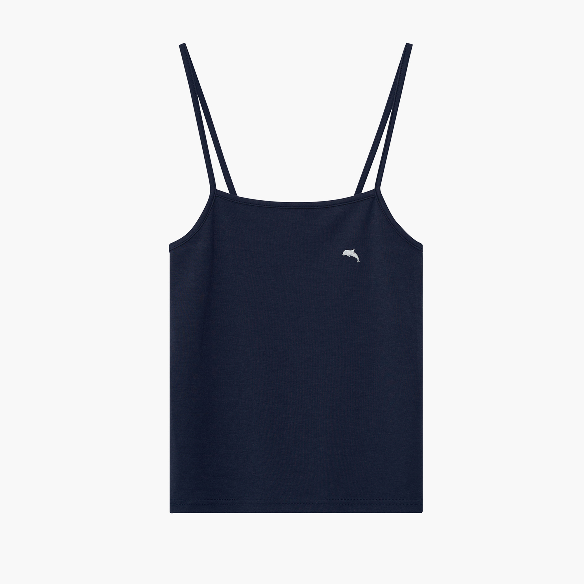 韓國Call Me Baby - Dolphin Embroidery Logo Sleeveless Top _ Navy