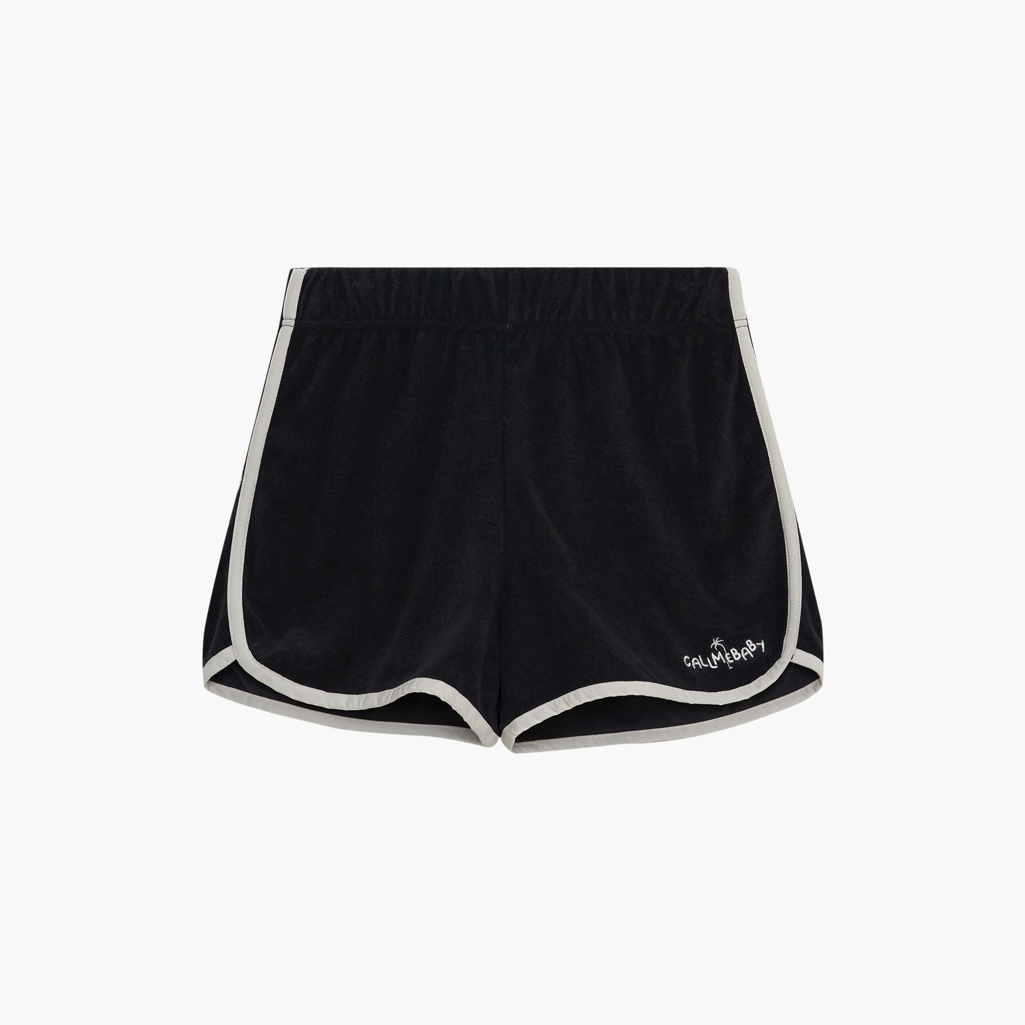 韓國Call Me Baby - Baby Terry Dolphin Shorts _ Washed Black