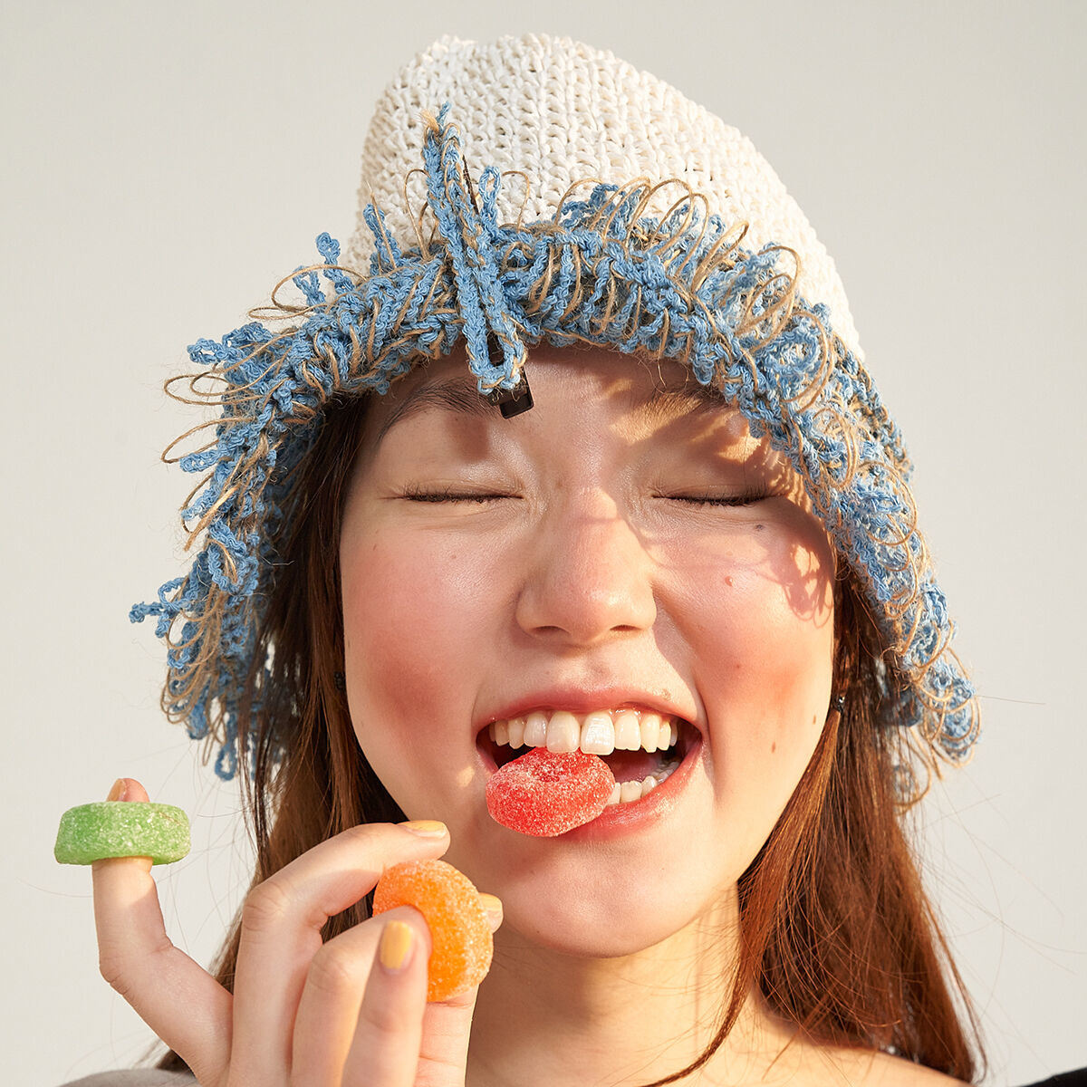 韓國 MISU A BARBE - MELTED HAT WHITE