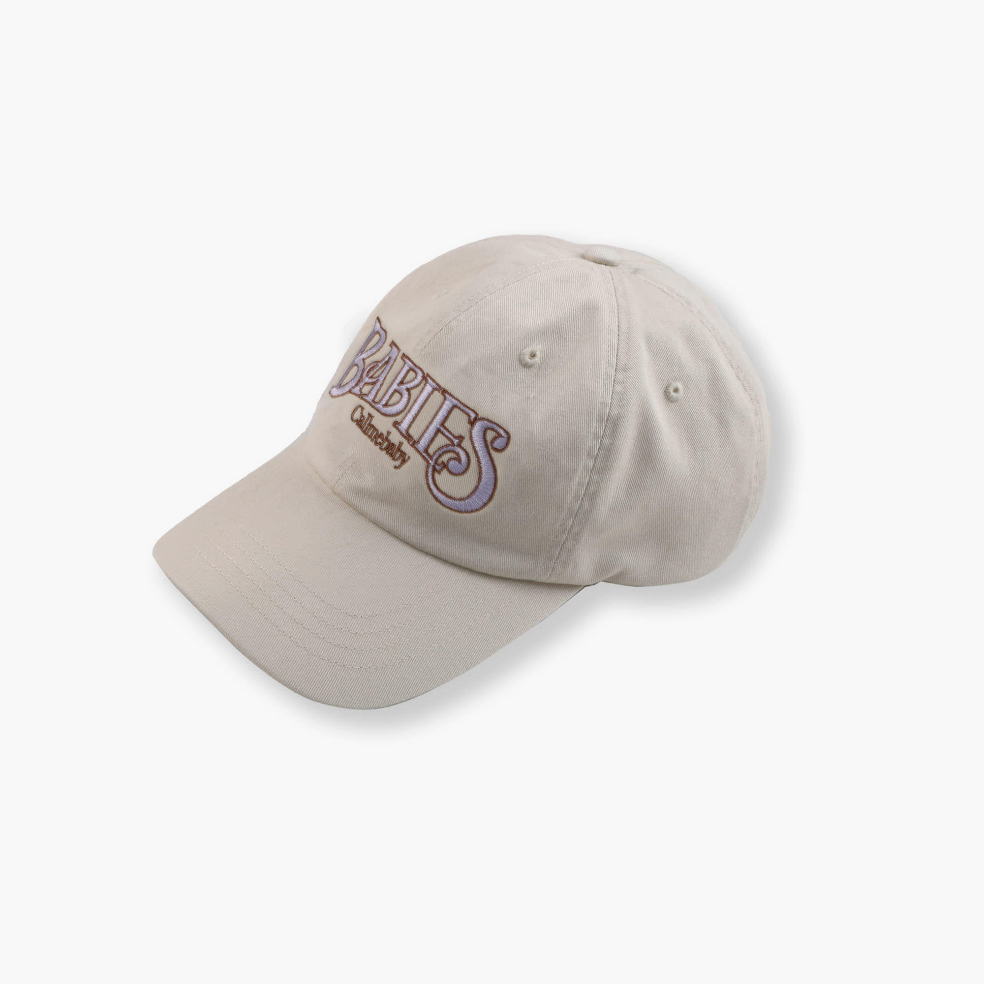 韓國Call Me Baby - Babies Logo Embroidery Ball Cap (Beige)