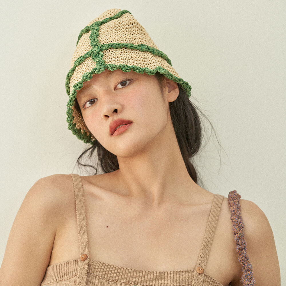 韓國 MISU A BARBE - GORI BUCKET GREEN