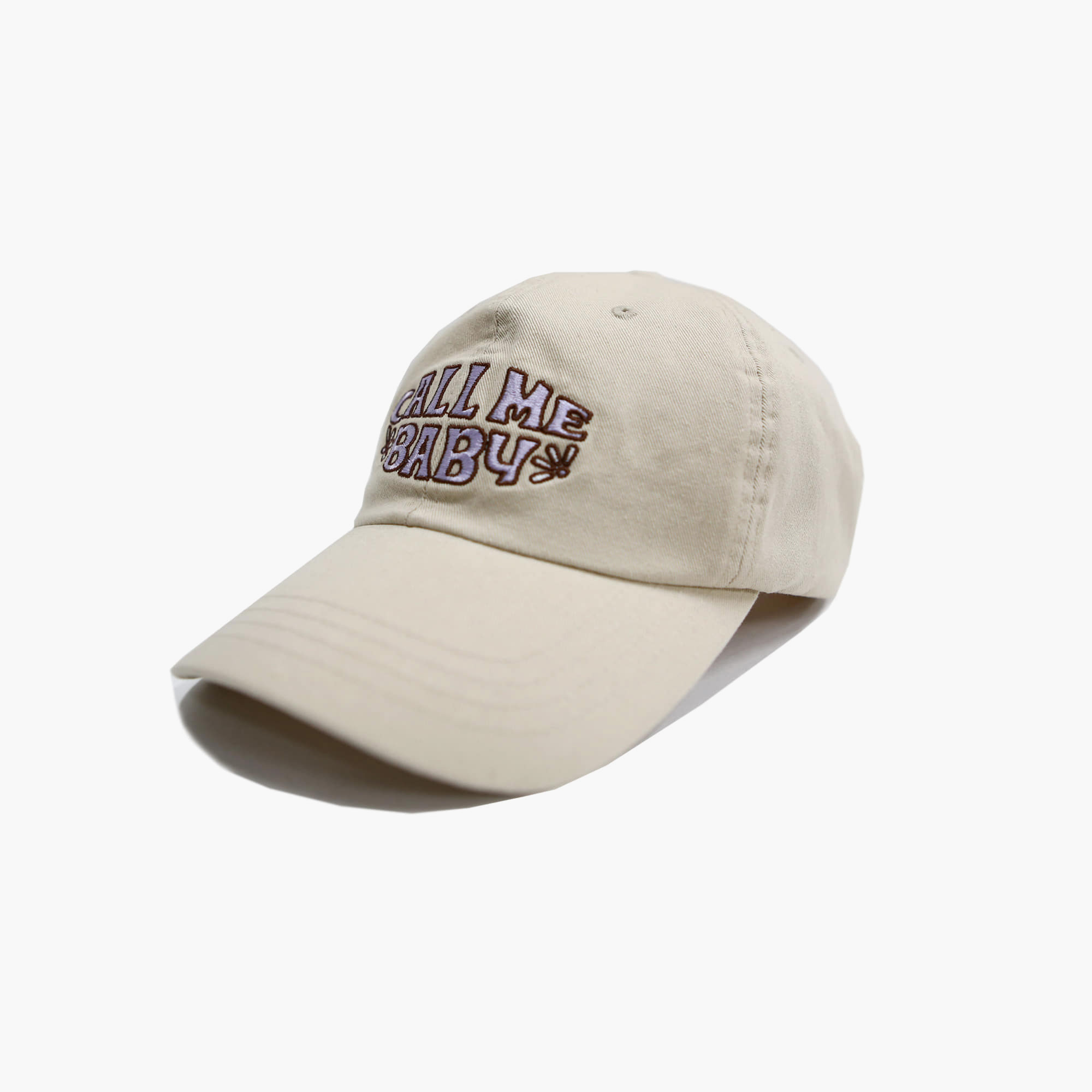 韓國Call Me Baby - Call me baby Ball Cap (Beige/Lavender)