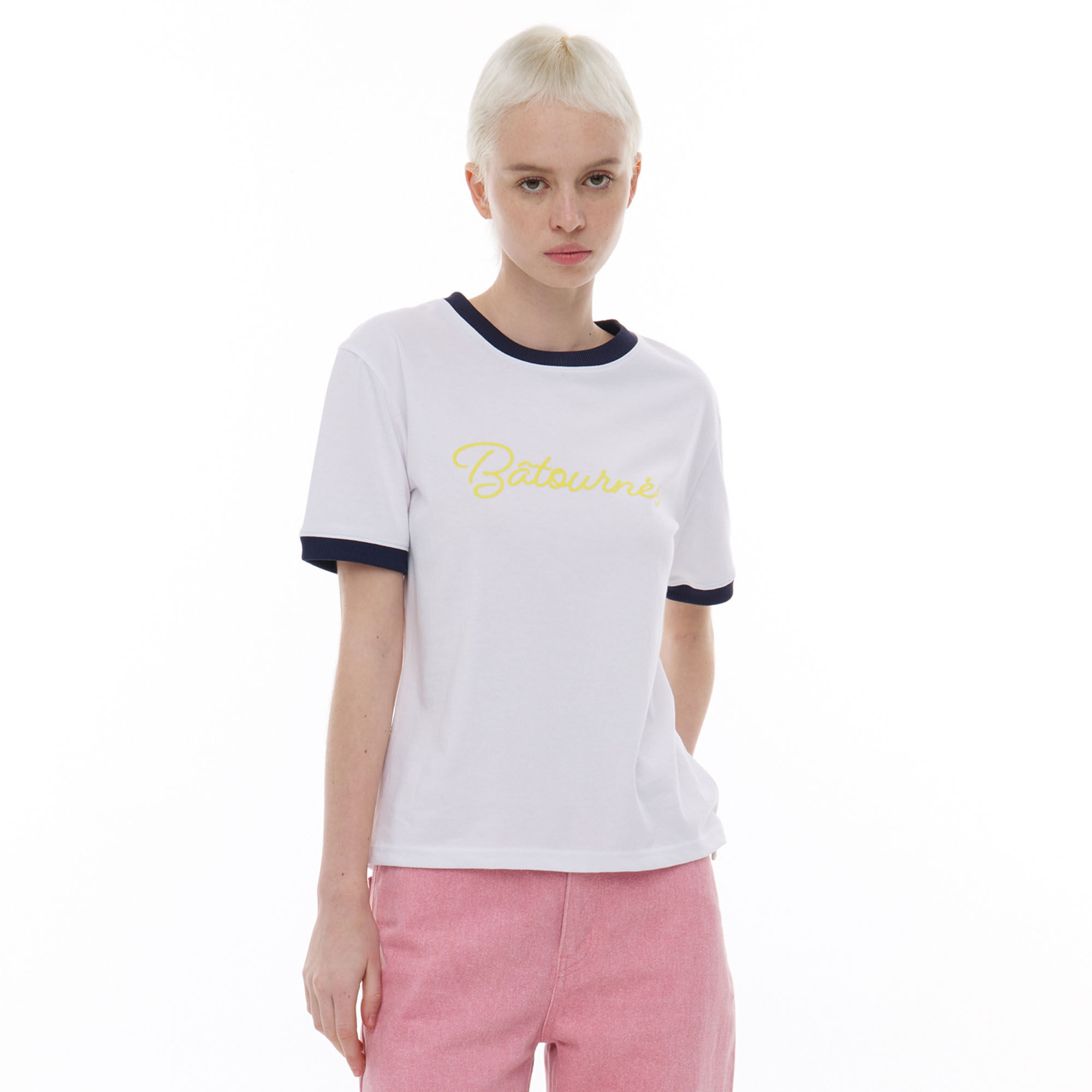 韓國 MA JOURNEE - BATOURNEE LINGER T-SHIRT_NAVY