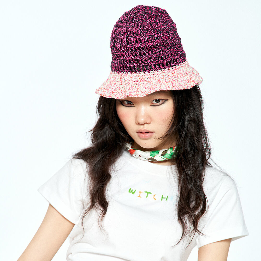 韓國 MISU A BARBE - SHINE BUCKET MEL PINK