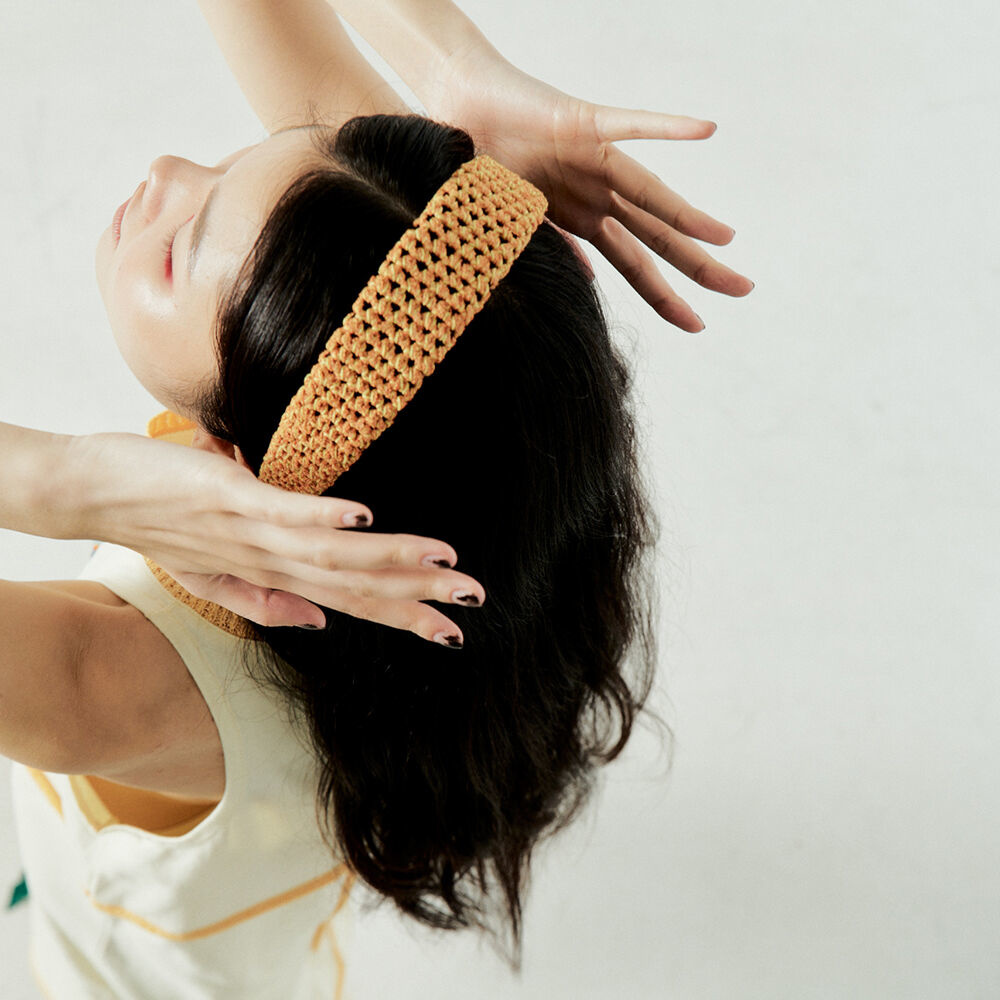 韓國 MISU A BARBE - FURRY BAND YELLOW