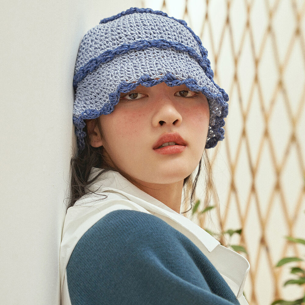 韓國 MISU A BARBE - GORI BUCKET SKY BLUE