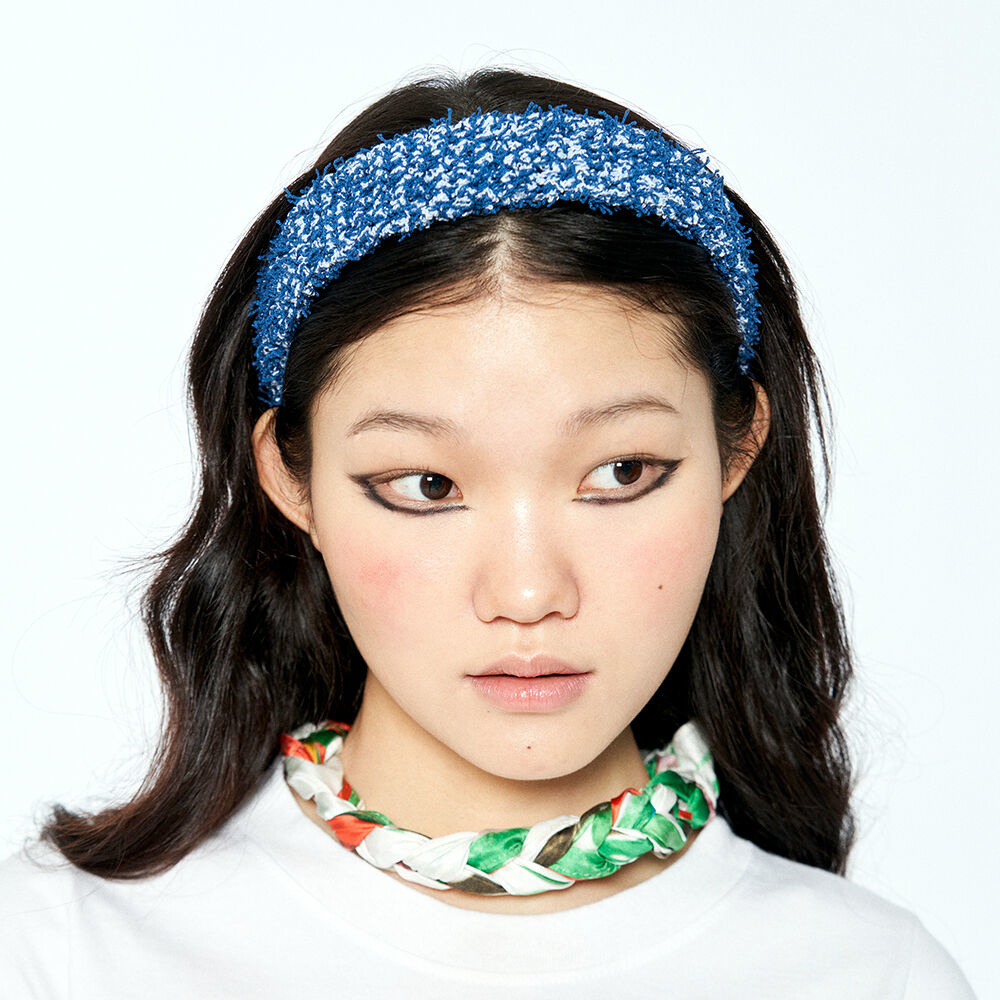 韓國 MISU A BARBE - FURRY BAND BLUE