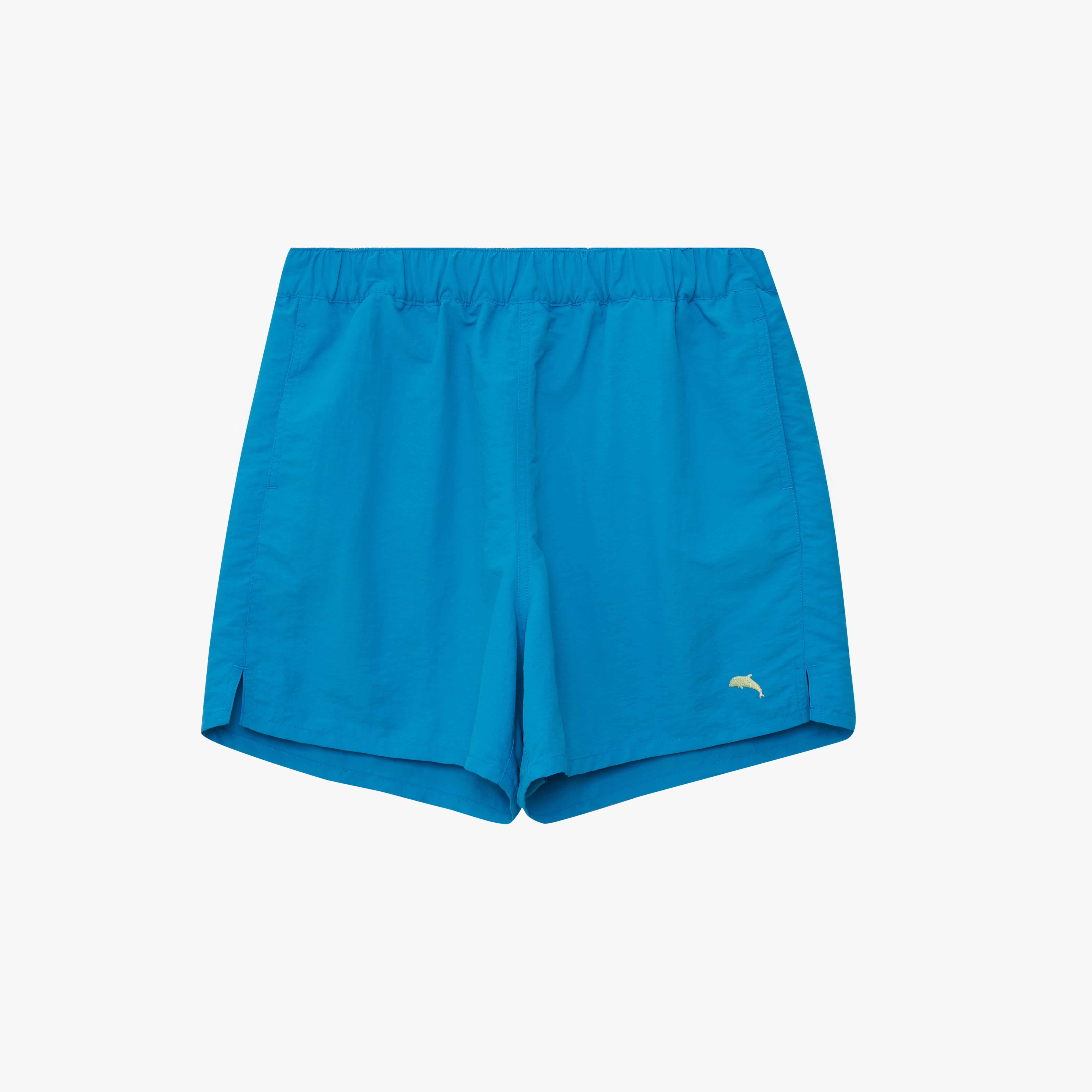 韓國Call Me Baby - Dolphin Embroidery Logo Nylon Shorts _ Turkish Blue