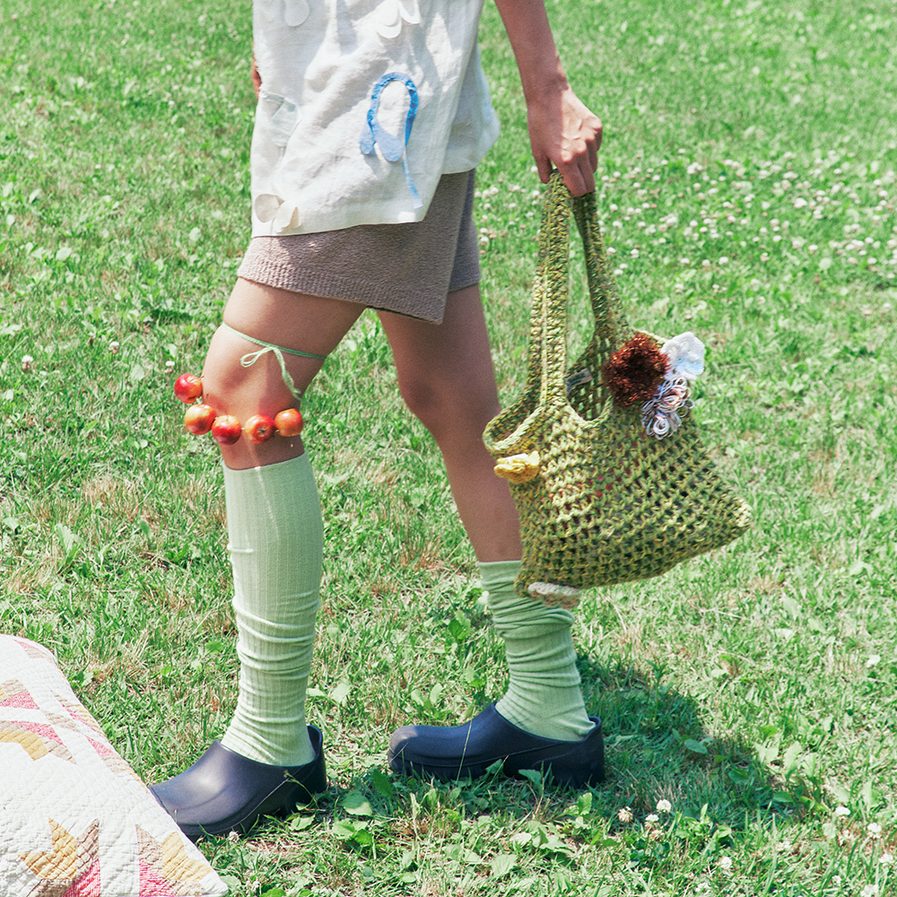 韓國 MISU A BARBE - FLOWER NET (4COLOR)