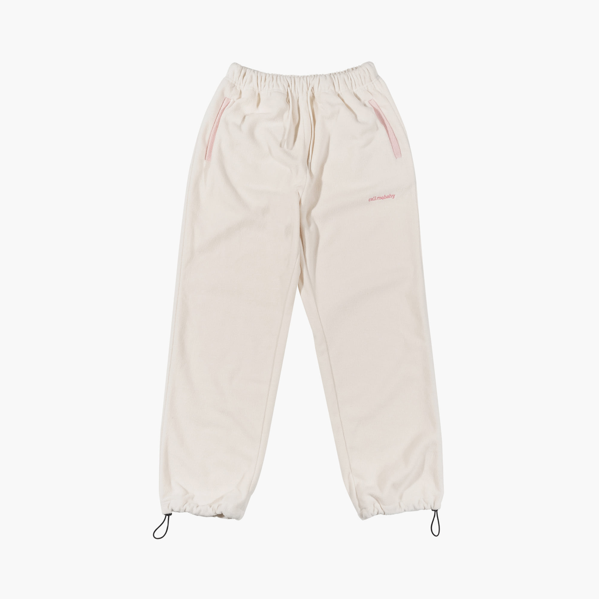 韓國Call Me Baby - Baby Fleece Pants _ Ivory/Pink