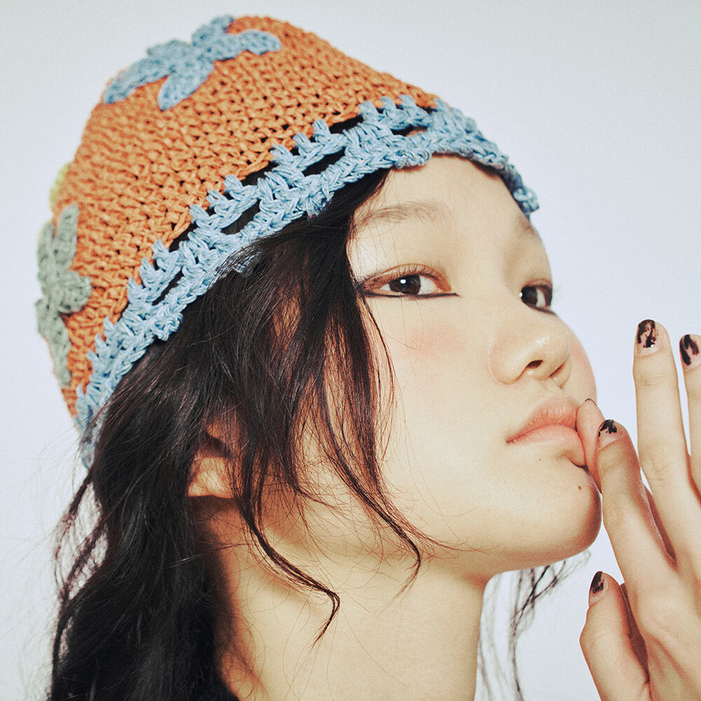 韓國 MISU A BARBE - STAR STAR HAT BROWN