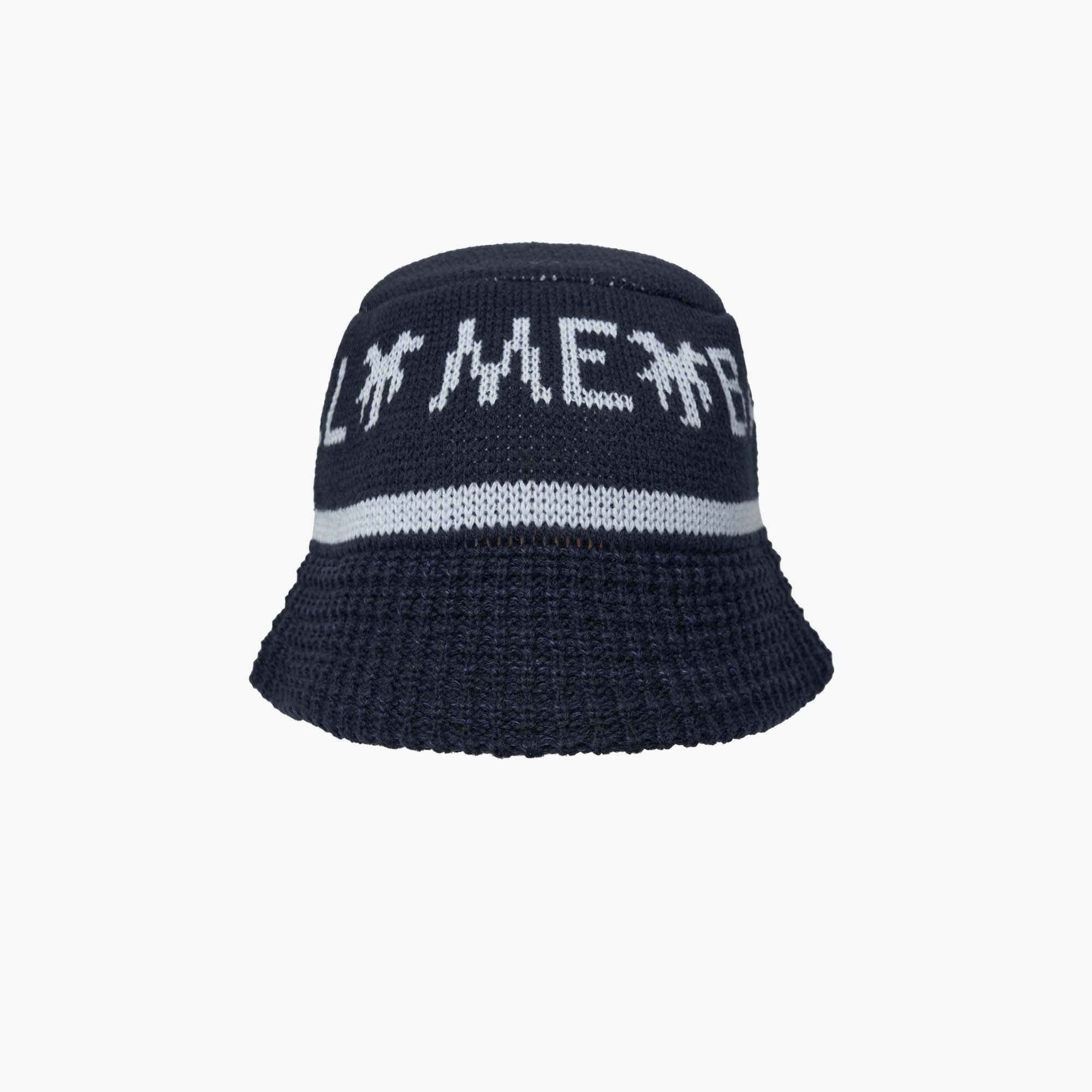 韓國Call Me Baby - Baby Jacquard Knit Bucket _ Navy