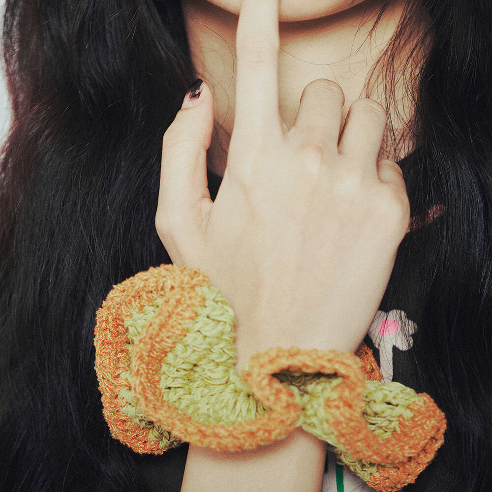 韓國 MISU A BARBE - GREEN BEAN SCRUNCH