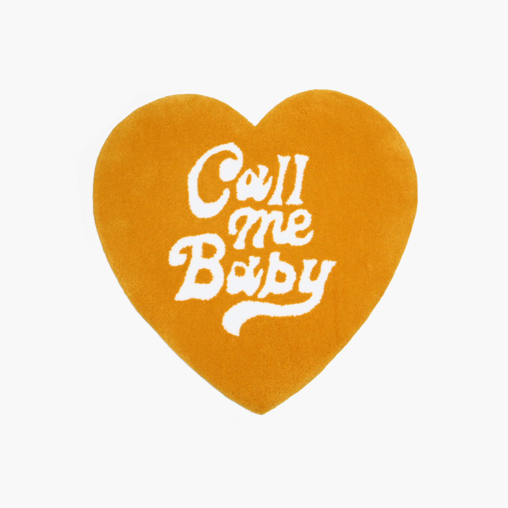 韓國Call Me Baby - Heart Logo Rug Mat _ Yellow