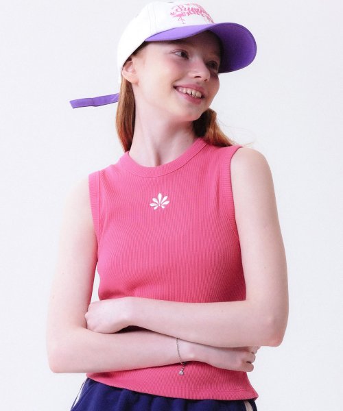 韓國  TIPICOSI - WOMEN FLASH Rip Sleeveless Pink