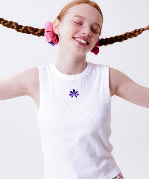 韓國 TIPICOSI - WOMEN FLASH Rip Sleeveless White