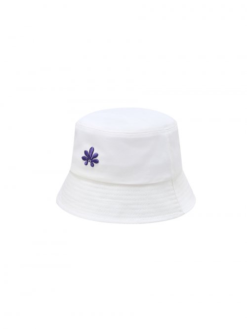 韓國  TIPICOSI - FLASH Washed Cotton Bucket-Hat White