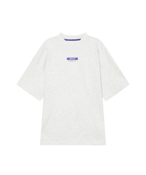 韓國 TIPICOSI - Box-Logo T-Shirts Melange Grey
