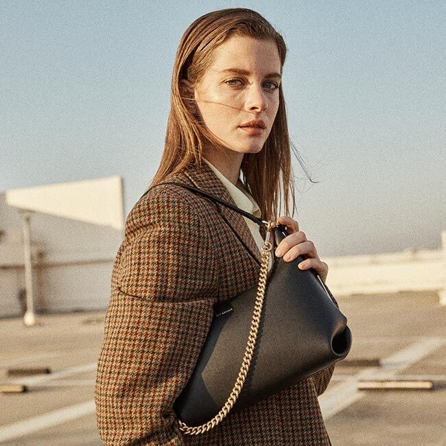 韓國 JOY GRYSON-JOY GRYSON-Chelsea Hobo Bag Small BLACK