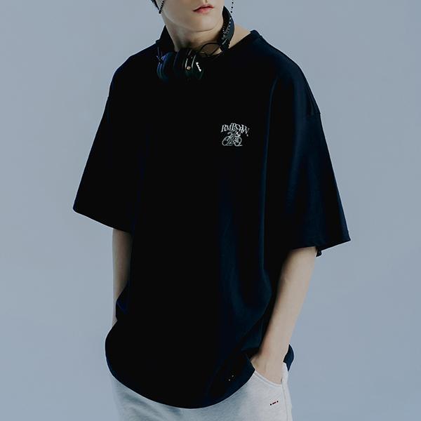 ROMANTIC CROWN-ATHLETIC CLUB TEE SHIRT_NAVY