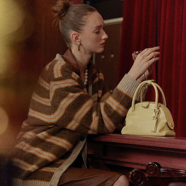 韓國 JOY GRYSON-Adelaide Tote Bag Small BUTTER