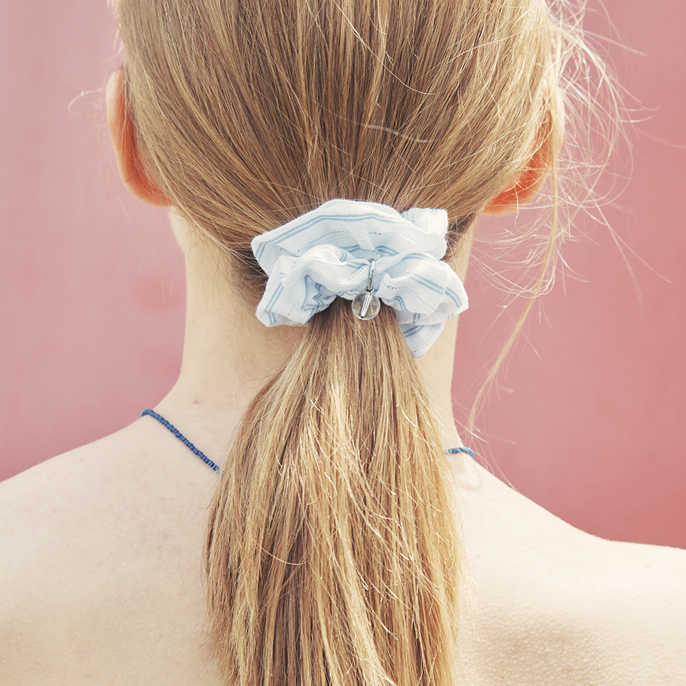 韓國VINTAGE HOLLYWOOD-Petit Stripe Scrunch