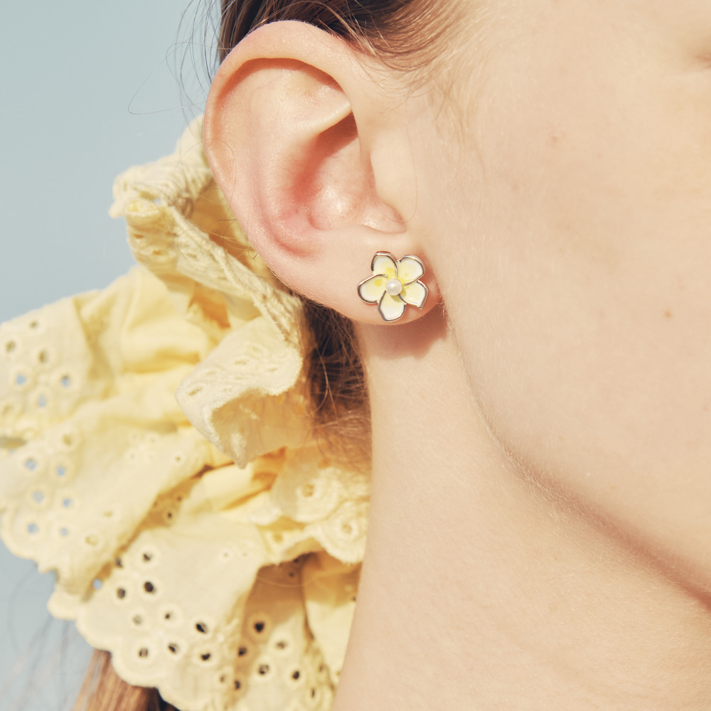 韓國VINTAGE HOLLYWOOD-Hawaiian Flower Earrings